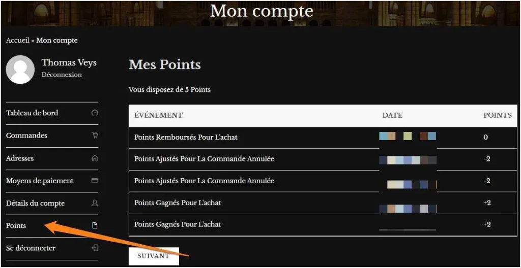 Fidélité et récompenses 1